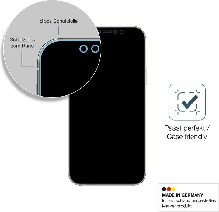 Actual product image Dipos Screen Protector Anti-Shock (1 Piece, Apple iPhone 13 mini)