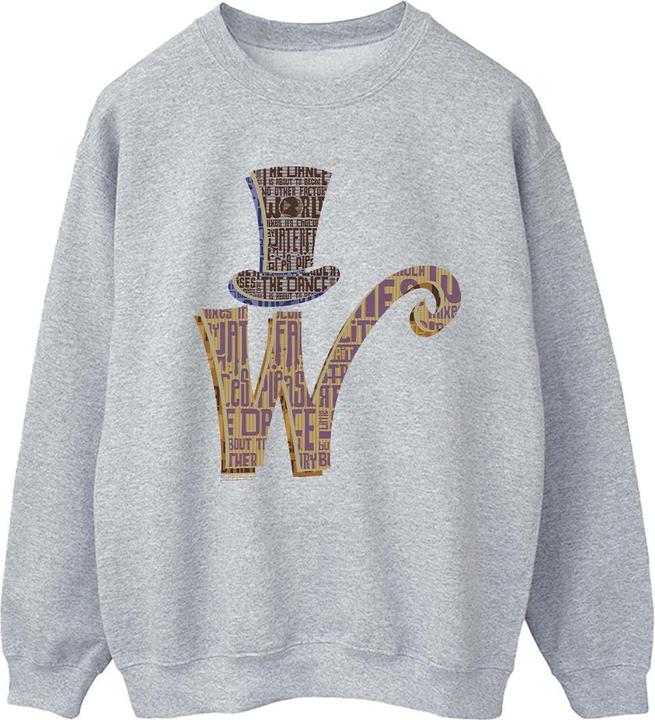 Willy Wonka & the Chocolate Factory W Logo Hat Sweatshirt (XXL)