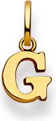 Natsumi Schmuck Anhänger Buchstabe G Gelbgold 18K/750 (750/18 K Gelbgold)