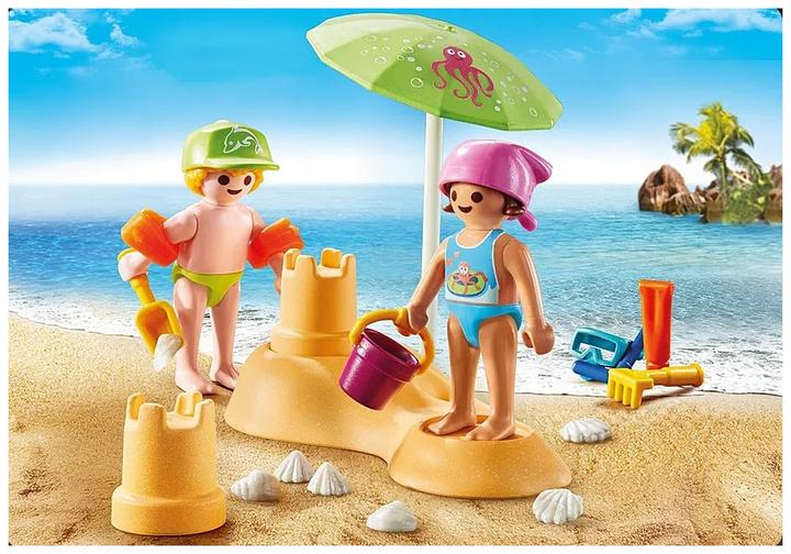 Immagine prodotto Playmobil Bambini con castello di sabbia (71581, Playmobil Special Plus)