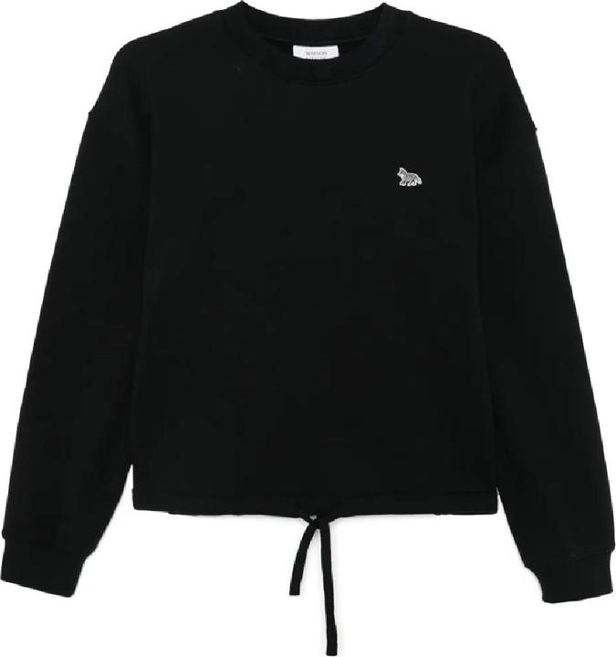 Actual product image Maison Kitsune Baby Fox Patch Drawstring Comfort Sweatshirt (L)
