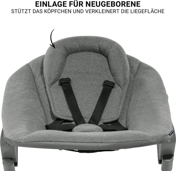 Actual product image Hauck Highchairs Beta Plus White 5-piece Newborn Set - Highchair + 2in1 (Highchair)