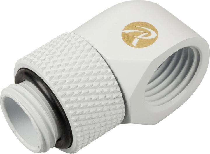 Actual product image Raijintek RAI 90 degree G1/4 inch male to G1/4 inch female - rotatable, pack of 6, white