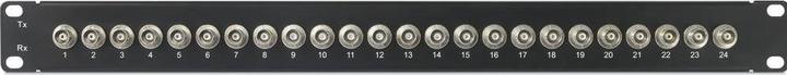 Actual product image Renkforce 24 Port BNC Patch Panel 19 U