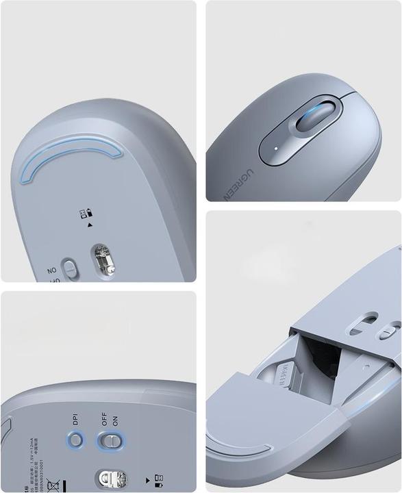 Produktbild Ugreen Wireless mouse 90671 2.4G (dusty blue) (Kabellos)