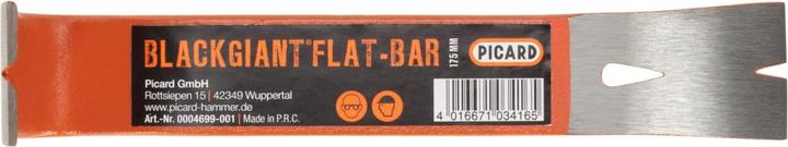 Image du produit Picard Fer à ongles géant noir plat 175mm