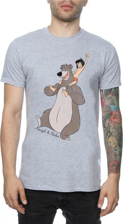 Actual product image Disney Mens The Jungle Book Classic Mowgli And Baloo T-Shirt (XL)
