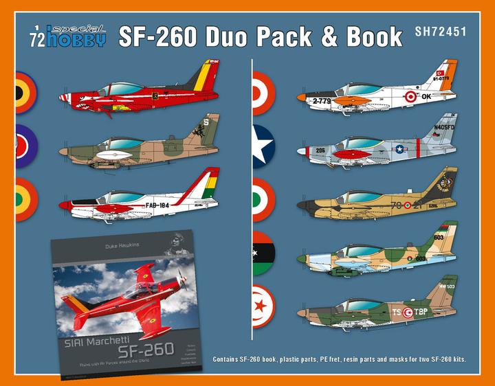 Produktbild Special Hobby SIAI-Marchetti SF-260 Duo Pack & Book