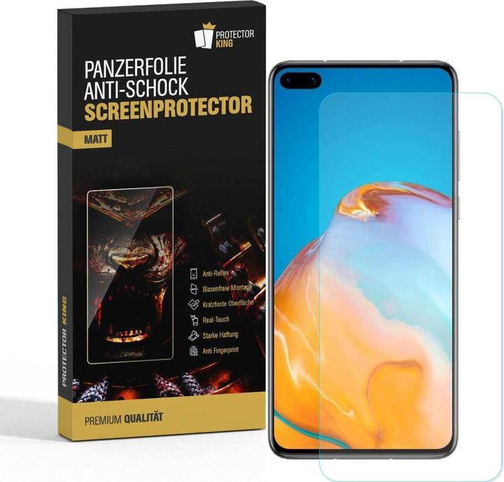 Produktbild Protectorking 3x Panzerfolie Anti-Shock matt entspiegelt (3 Stück, Huawei P40)