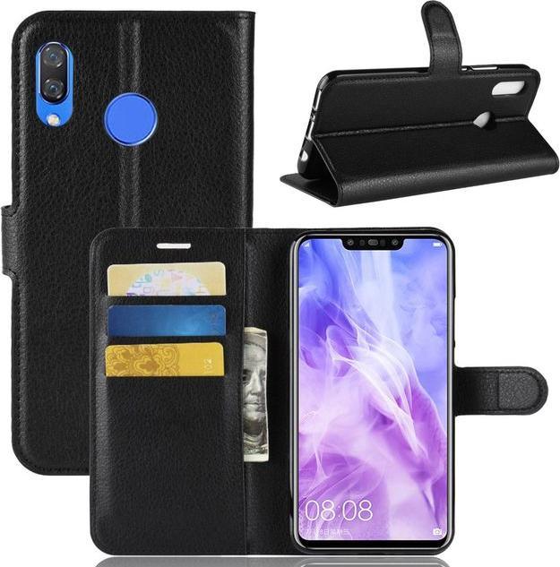 Productafbeelding MU Classic Litchi Leren Boekomslag Serie (Huawei P Smart+)