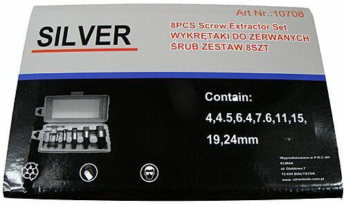 Silver WYKRĘTAKI KPL 8cz.