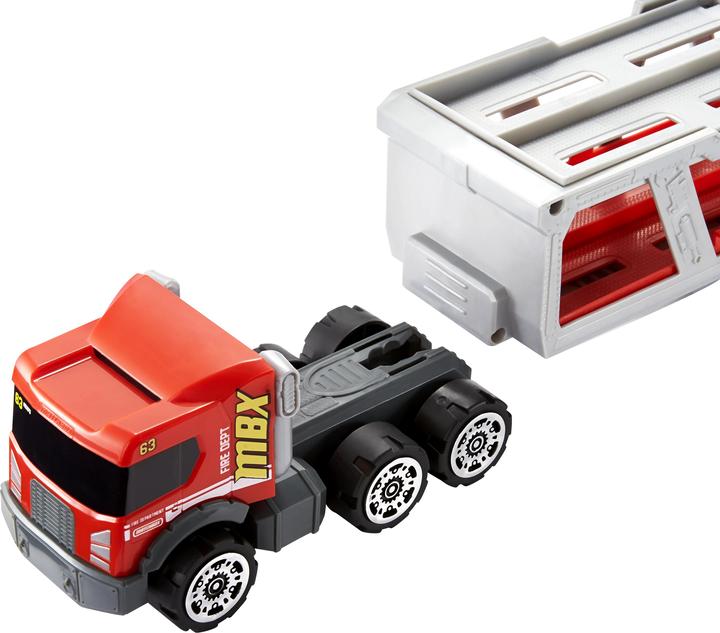 Actual product image Matchbox FIRE RESCUE HAULER Playset