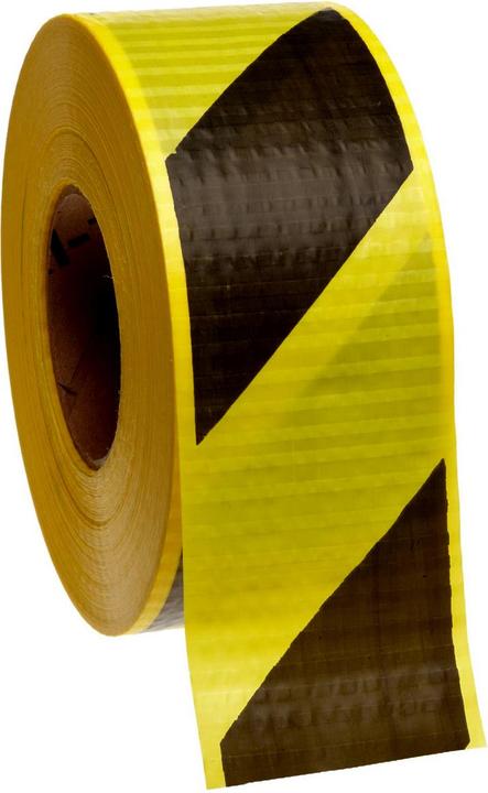 Image du produit Brady Ruban de délimitation renforcé, jaune/noir, 75.00 mm x 100.00 m, rayé (1 rouleau)