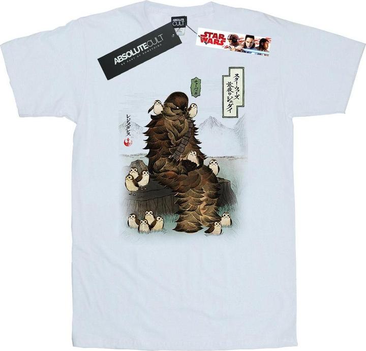 Produktbild Star Wars The Last Jedi Japanese Chewbacca Porgs TShirt (L)