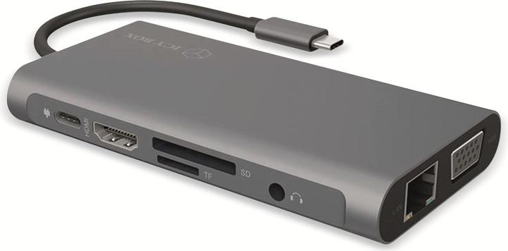 Produktbild Icy Box IB-DK4040-CPD - USB Type-C mini Dock PD (USB-C, 10 Ports)