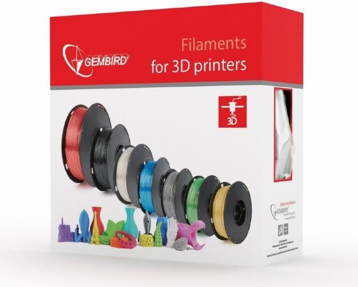 Actual product image Gembird 3DP-TPE1.75-01-B Filament TPE FLEXIBLE Mėlyna | 1,75mm | 1kg (TPE, 1.75 mm, 1450 g, Blue)