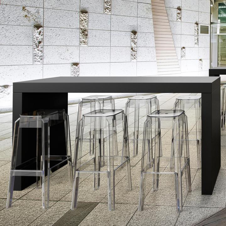 Actual product image CLP Set of 2 bar stools Fox, transparent