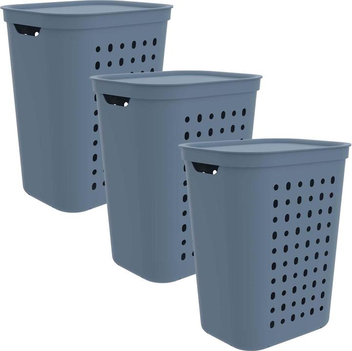 Produktbild Rotho 3er-Set Wäschesammler Jona 55l (55 l)