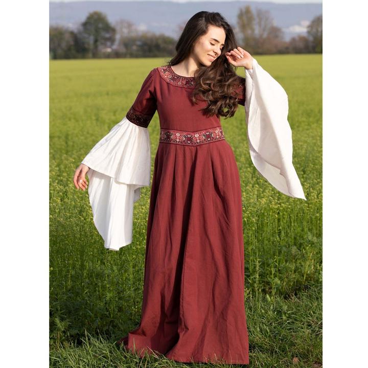 Produktbild Carbone Damen Mittelalter Kleid Yala, Trompetenärmel (M)