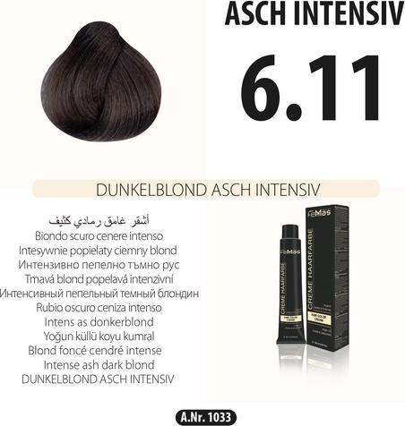 Actual product image FemMas (6.11) Haarfarbe Dunkelblond Asch Intensiv 100ml