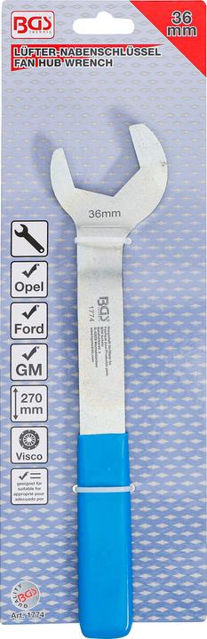 Immagine prodotto BGS Chiave per mozzo ventola per Ford, Opel, GM 36 mm