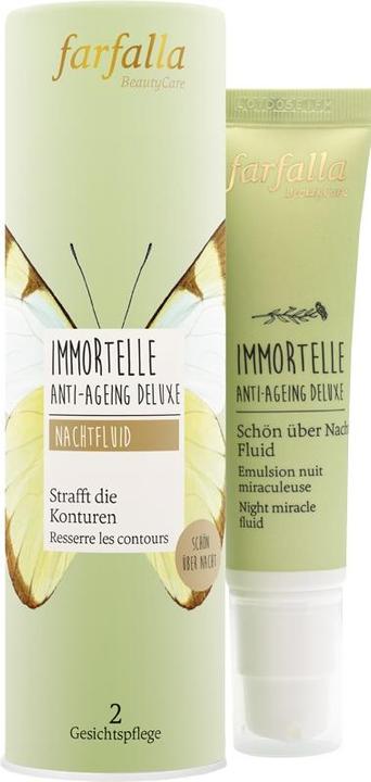 Actual product image Farfalla IMMORTELLE Anti-Aging Deluxe Beautiful Overnight Fluid (30 ml, Face fluid, Night cream)