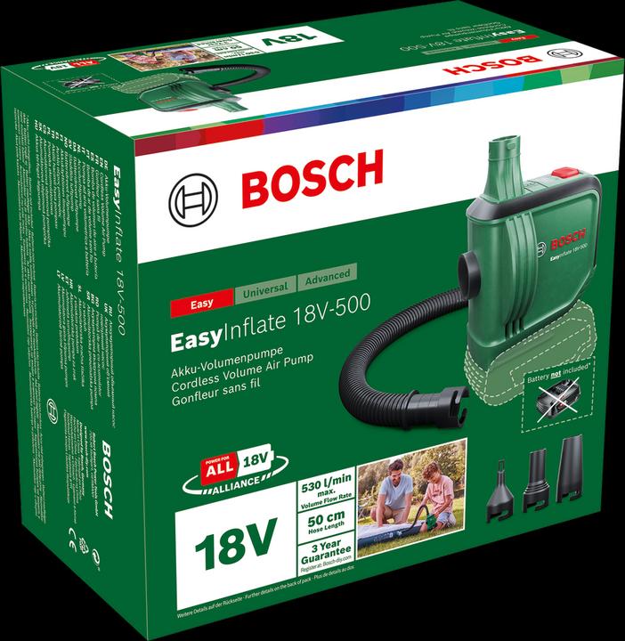 Actual product image Bosch Home & Garden EasyInflate 18V-500