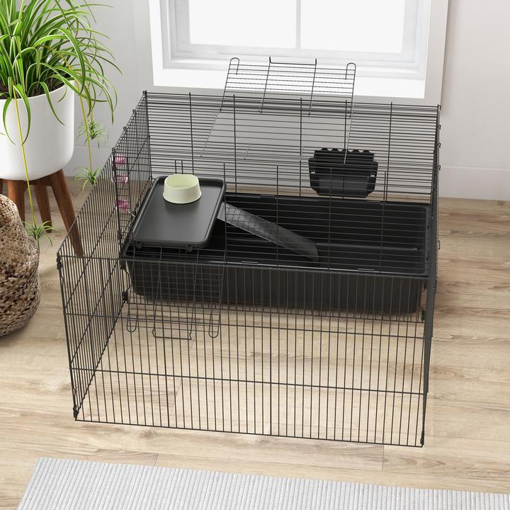 Produktbild PawHut Kleintierkäfig mit Futterschüssel