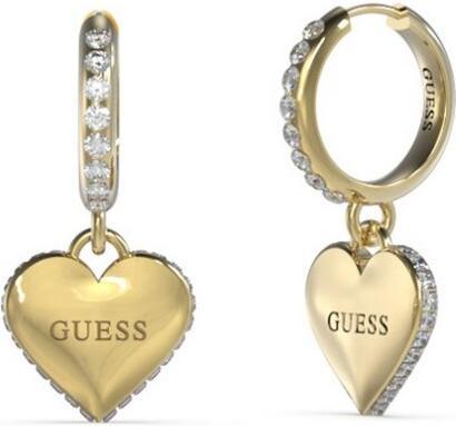 Image du produit Guess Magnifiques boucles d'oreilles plaquées or avec des coeurs Falling In Love JUBE02236JWYGT/U (Acier inoxydable)
