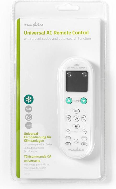 Actual product image Nedis Universal remote control for air conditioners (1 x)