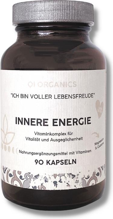 Actual product image QI Organics Inner Energy Capsule - Energy Boost & Balance (45 Piece, Capsules, 77 g)