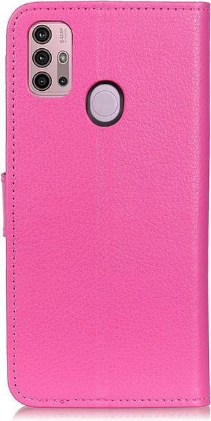 Actual product image MU Classic Litchi Leather Bookcover Series (Motorola Moto G30, Motorola Moto G10)