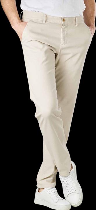 Actual product image Alberto Two Tone Cotton Lou Pant Slim Fit Nature (W31/L34)
