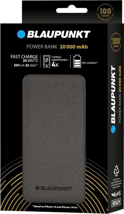 Produktbild Blaupunkt Powerbank 20000 mAh (20000 mAh, 20 W, 20 Wh)