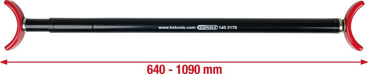 Produktbild KS Tools Teleskop-Motorhauben- und Heckklappenstütze, 64-109cm