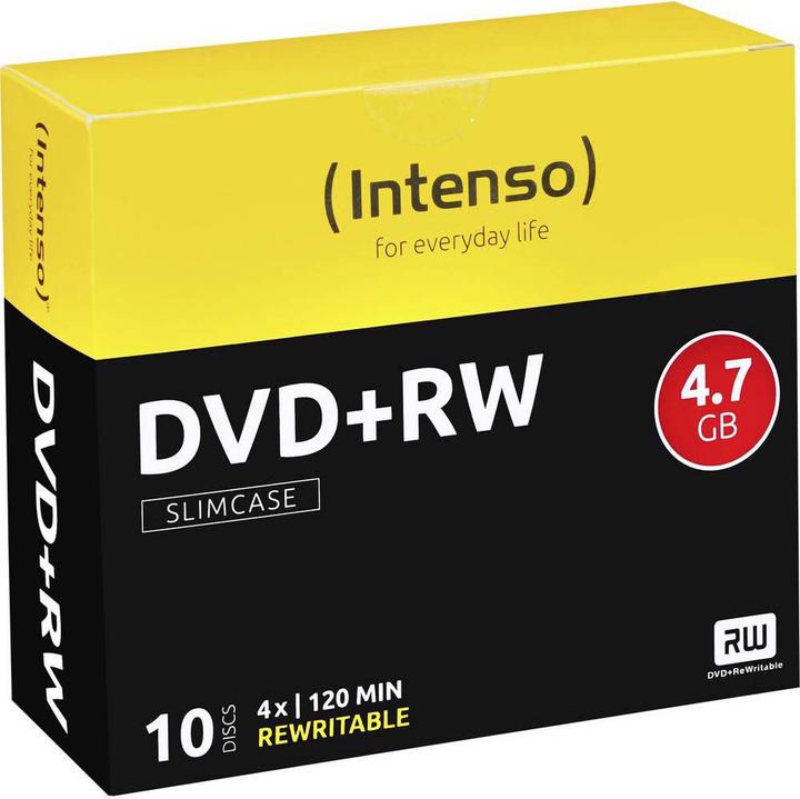 Intenso DVD+RW vuoto 4.7 4x 10 Slimcase (10 x)