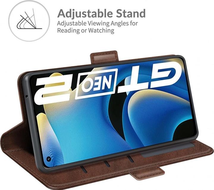 Actual product image Screenguard Realme GT Neo2 CardLounge Leather Case (Realme GT Neo 2)