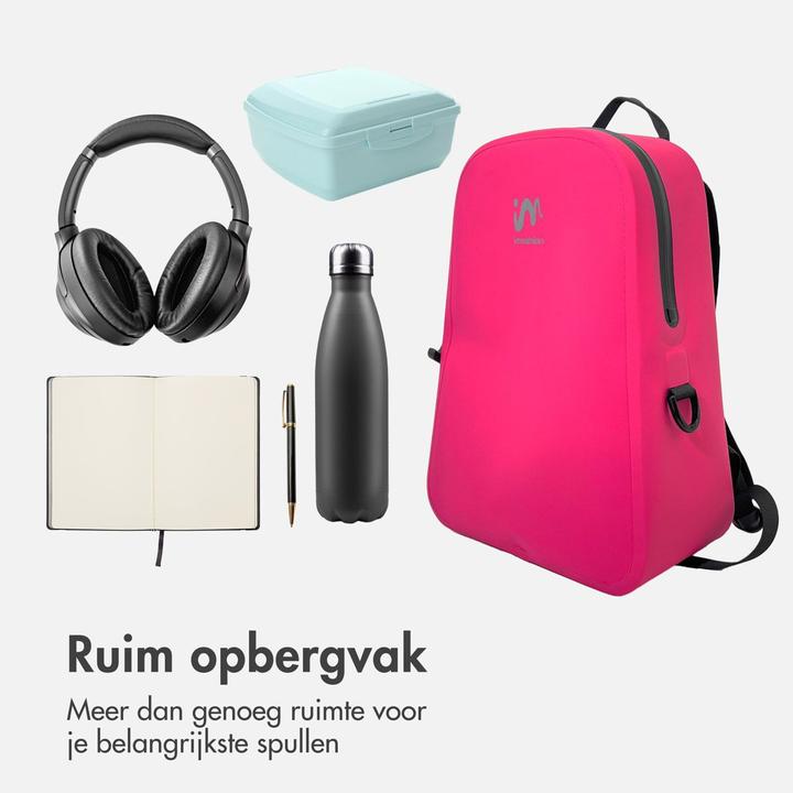 Actual product image iMoshion Air-Tight Waterdichte Rugzak - Medium - 16 L - Waterproof Rugtas - Hot Pink (16 l)