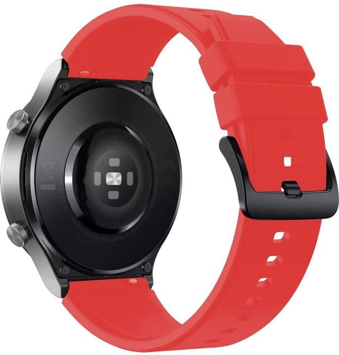 Produktbild Marka Niezdefiniowana Silikonarmband für Huawei Watch GT 2/3/4/2 Pro/3 Pro/4 Pro/GT 2e 46 mm – rot (Silikon)