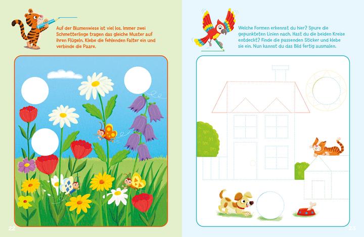 Produktbild Tessloff Sticker-Rätsel für Kindergarten-Kids. Farben und Formen (Deutsch, Christine Thau, 2022)