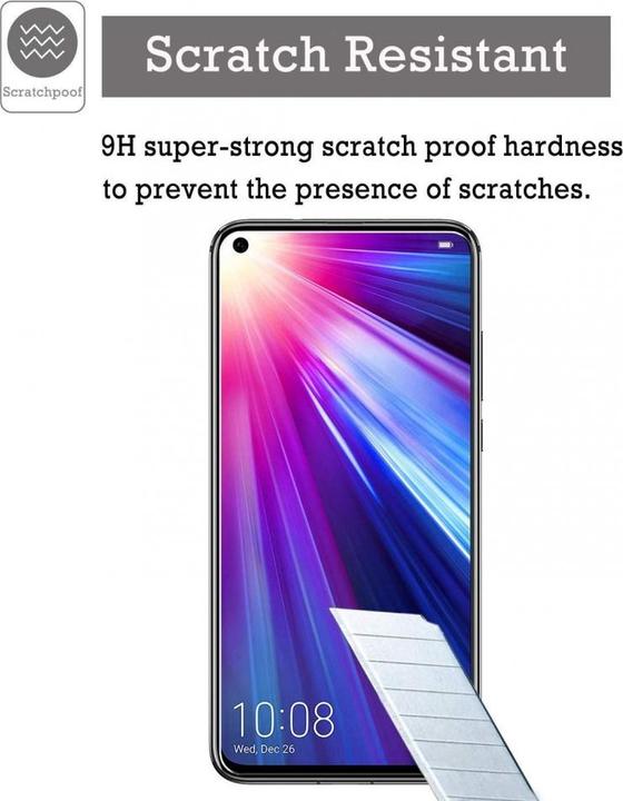 Produktbild Screenguard Huawei Nova 5T Panzerglas Schutzfolie Case Friendly Design (1 Stück, Huawei Nova 5T)