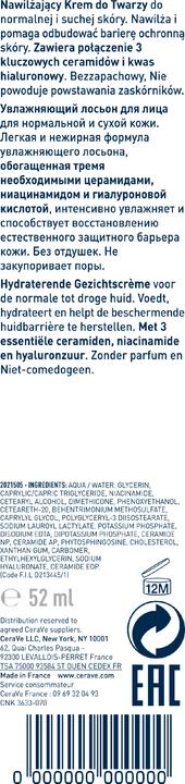 Productafbeelding CeraVe Hydraterende Gezichtscrème (52 ml, 24h crème)