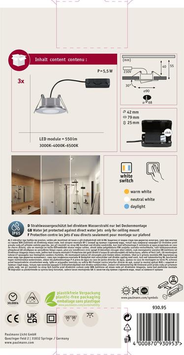 Produktbild Paulmann Calla Set (550 lm)