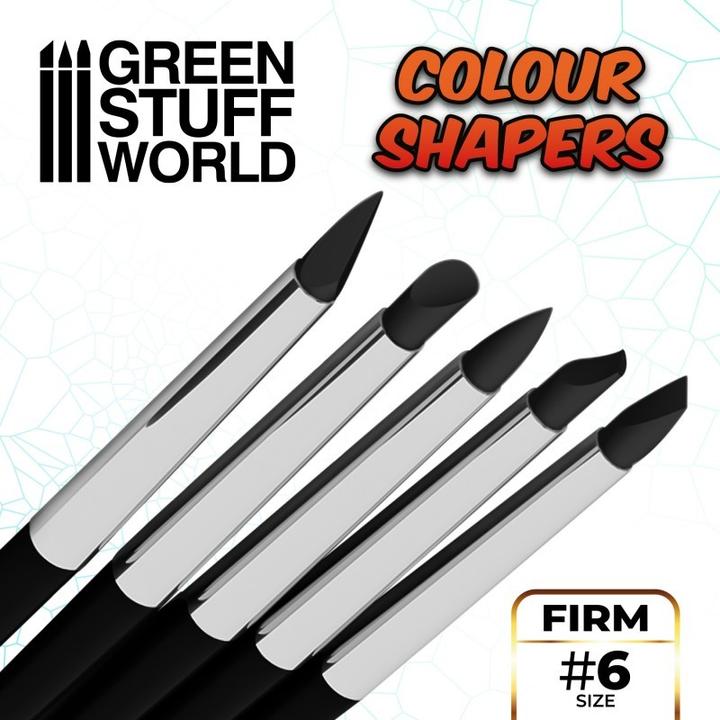 Produktbild Green Stuff World Colour Shapers Brushes SIZE 6 - BLACK FIRM