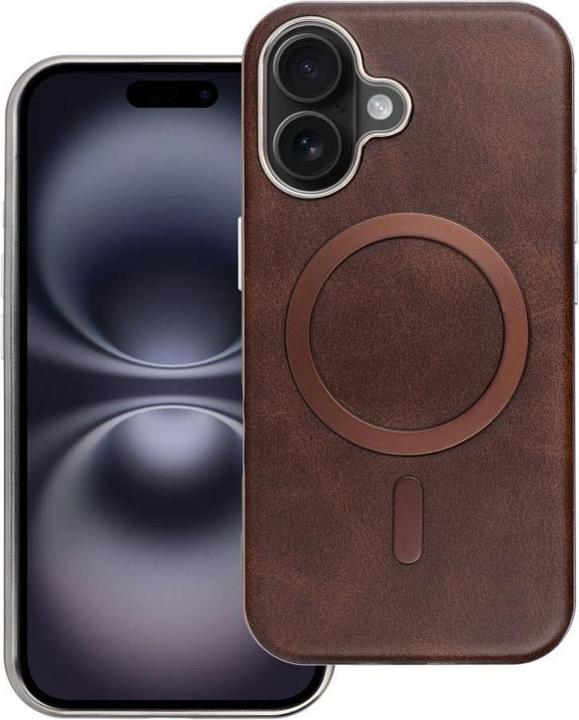 Produktbild OEM Back panel cover GENTLEMAN MAG COVER Case compatible with MagSafe for IPHONE 15 PRO MAX brown (Apple iPhone 15 Pro Max)