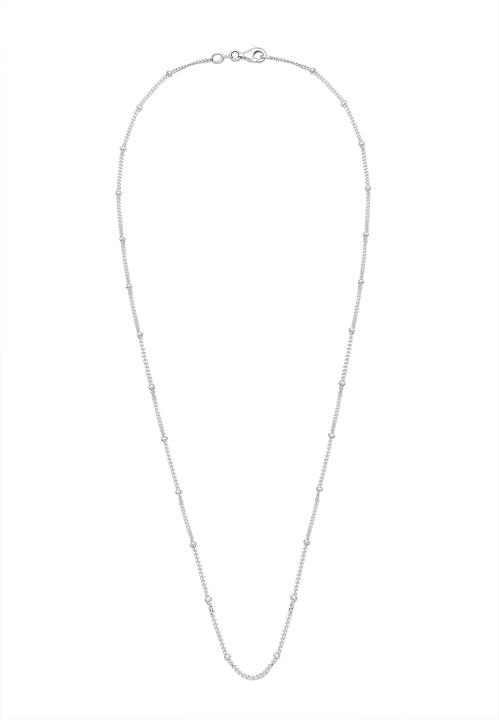 Produktbild Elli Halskette Basic Panzerkette Kugeln Trend Fein 925 Silber (925er Sterling Silber, 60 cm)