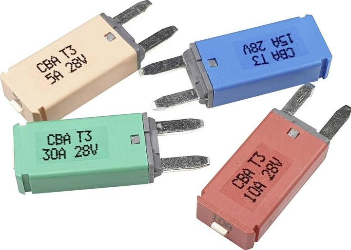 Actual product image Hansor Circuit Breaker Mini, type 3 Manual Reset, 5A CBA3 Series 5A fusea