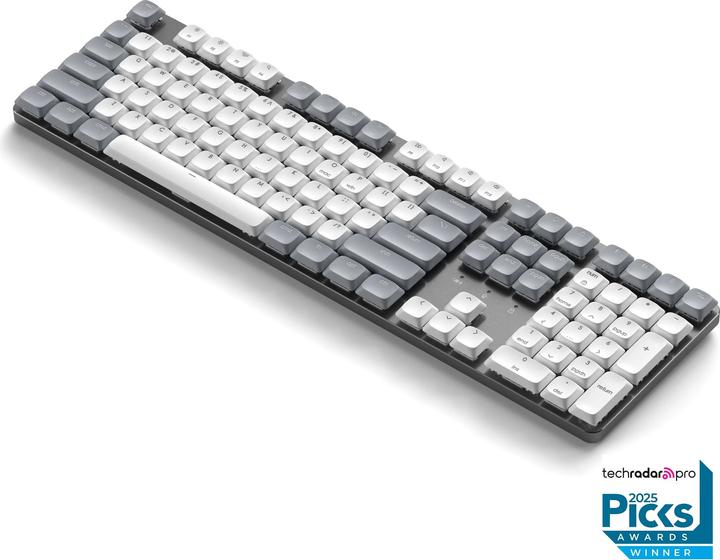 Actual product image Satechi SM3 Slim Mechanical Backlit BT Keyboard Light German (US, Cable)