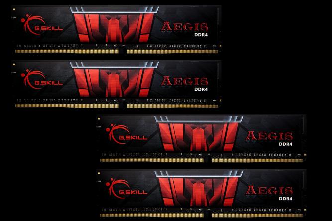Produktbild G.Skill Aegis (4 x 16GB, 2400 MHz, DDR4-RAM, DIMM)