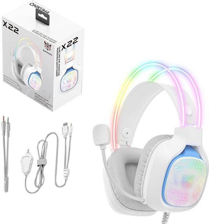 Produktbild Onikuma X22 Gaming headset (White) (Kabelgebunden)